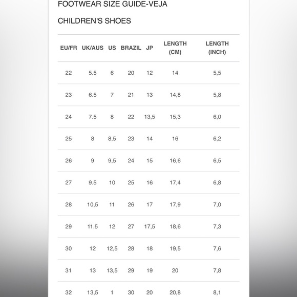 Veja Canary Light Alveomesh Lotus Platine Girl Sneakers Euro 29 31 Child 12 13.5 - Picture 8 of 8